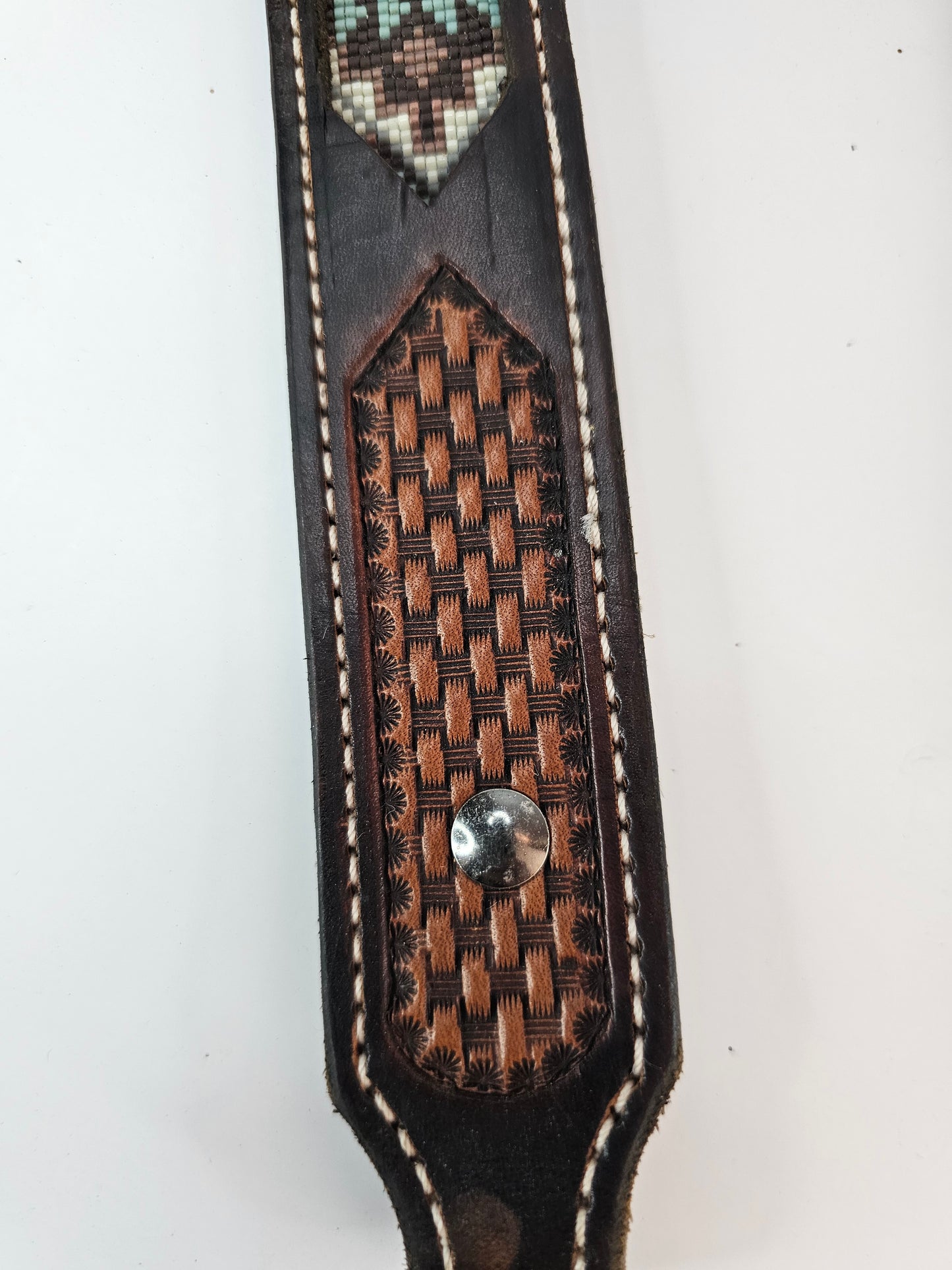Desert Jewel -Single Ear Beaded Headstall
